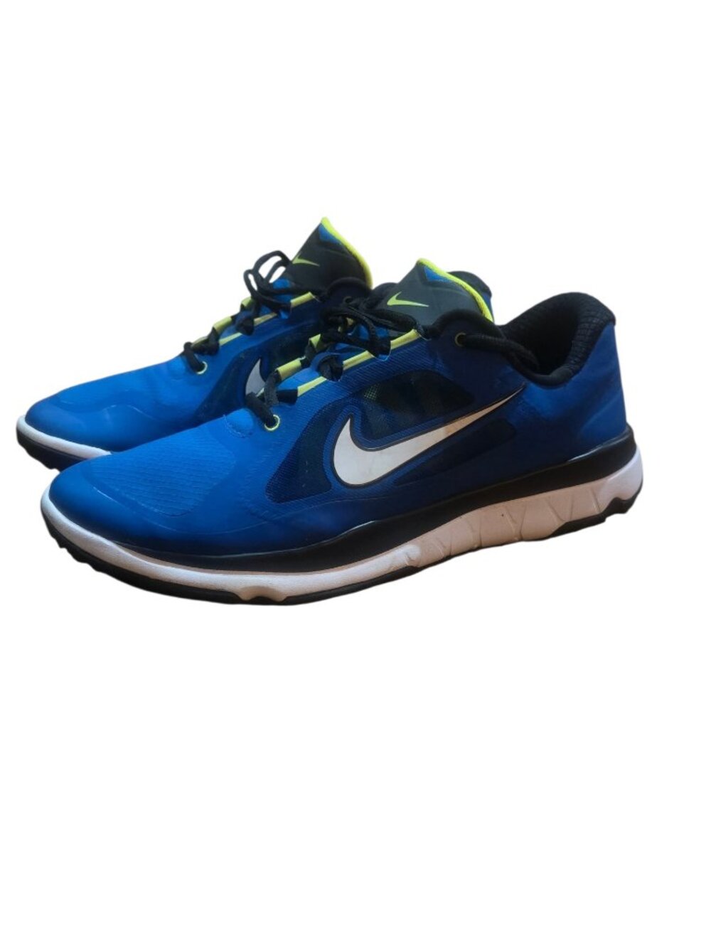 Nike FI Impact Golf Shoes Men's Size 11 Blue Black Venom Green Spikeless Sneaker
